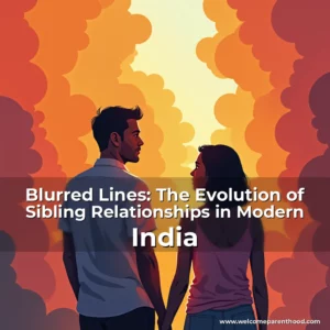 Artistic representation for Blurred Lines: The Evolution of Sibling Relationships in Modern India