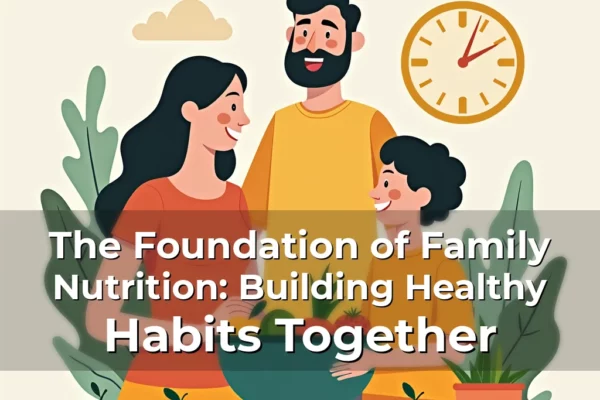 Artistic representation for The Foundation of Family Nutrition: Building Healthy Habits Together