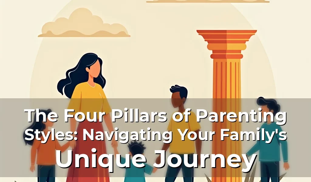 Artistic representation for The Four Pillars of Parenting Styles: Navigating Your Family's Unique Journey