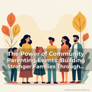 Artistic representation for The Power of Community Parenting Events: Building Stronger Families Through Shared Experiences