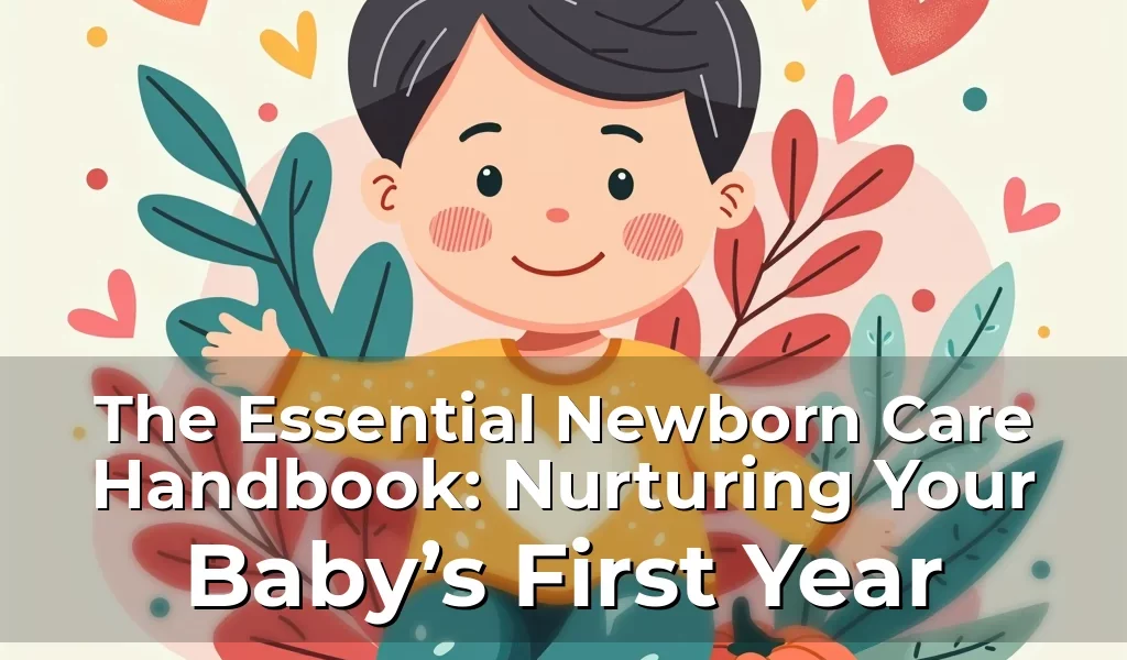 Artistic representation for The Essential Newborn Care Handbook: Nurturing Your Baby’s First Year
