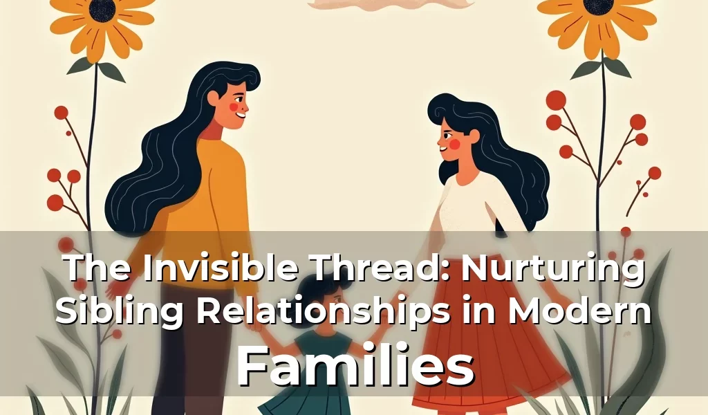 Artistic representation for The Invisible Thread: Nurturing Sibling Relationships in Modern Families