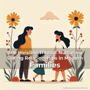 Artistic representation for The Invisible Thread: Nurturing Sibling Relationships in Modern Families
