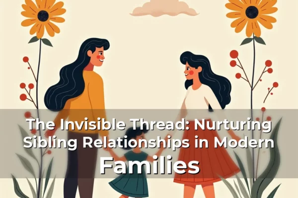 Artistic representation for The Invisible Thread: Nurturing Sibling Relationships in Modern Families
